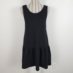 Free People Easy Street Drop Waist Boho Sleeveless Black Mini Dress Size Small